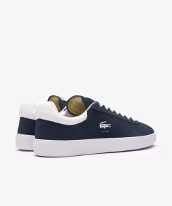 Lacoste Sneakers>Damen-Sneaker Baseshot Aus Veloursleder Marineblau Weis 092