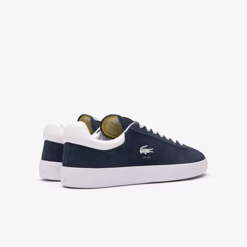 Lacoste Sneakers>Damen-Sneaker Baseshot Aus Veloursleder Marineblau Weis 092