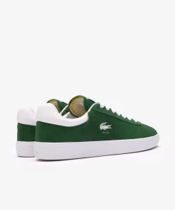 Lacoste Sneakers>Damen-Sneaker Baseshot Aus Veloursleder Dk Grn/Wht 2D2