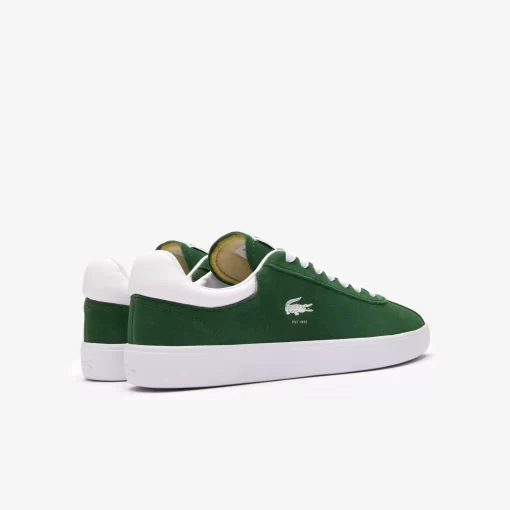 Lacoste Sneakers>Damen-Sneaker Baseshot Aus Veloursleder Dk Grn/Wht 2D2