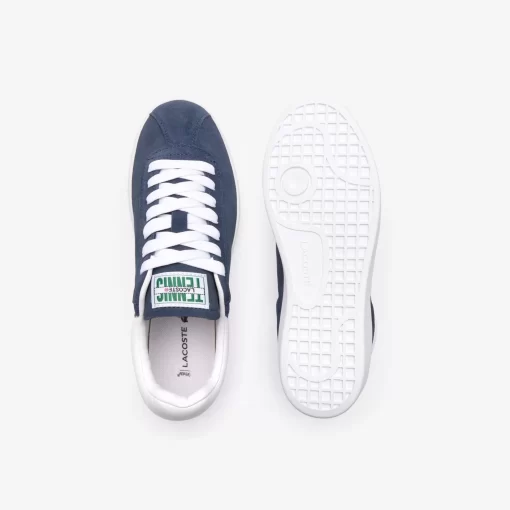 Lacoste Sneakers>Damen-Sneaker Baseshot Aus Veloursleder Marineblau Weis 092