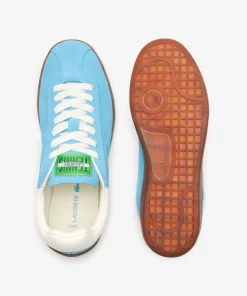 Lacoste Sneakers>Damen-Sneaker Baseshot Aus Veloursleder Blu/Gum Acl