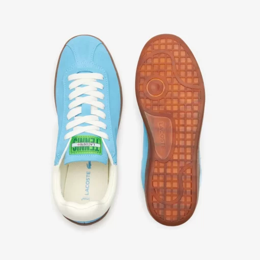 Lacoste Sneakers>Damen-Sneaker Baseshot Aus Veloursleder Blu/Gum Acl