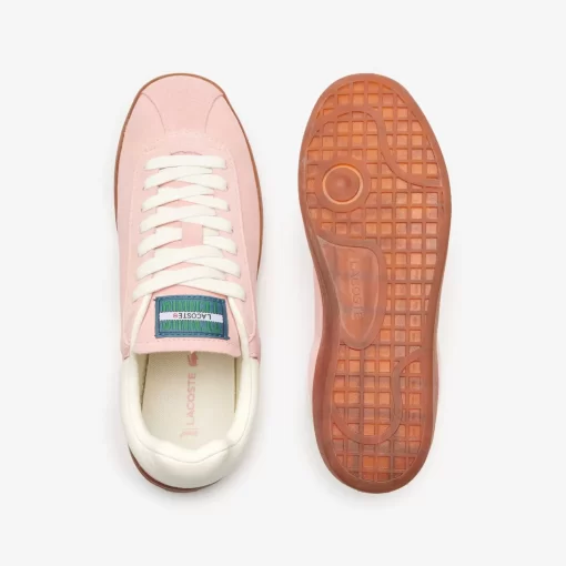 Lacoste Sneakers>Damen-Sneaker Baseshot Aus Veloursleder Pnk/Gum Ajx