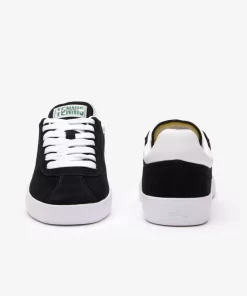 Lacoste Sneakers>Damen-Sneaker Baseshot Aus Veloursleder Black White 312