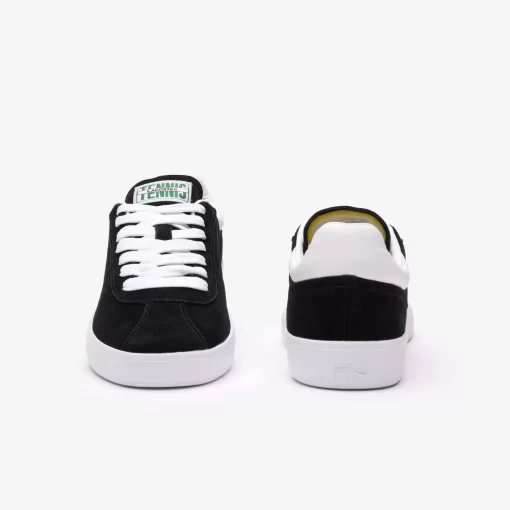 Lacoste Sneakers>Damen-Sneaker Baseshot Aus Veloursleder Black White 312