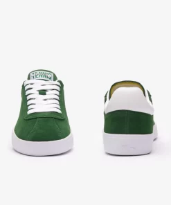 Lacoste Sneakers>Damen-Sneaker Baseshot Aus Veloursleder Dk Grn/Wht 2D2