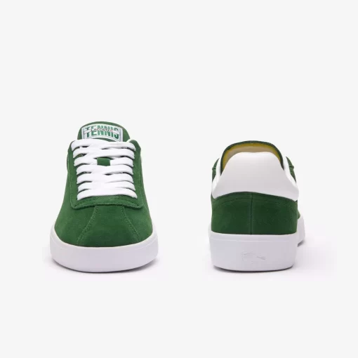 Lacoste Sneakers>Damen-Sneaker Baseshot Aus Veloursleder Dk Grn/Wht 2D2