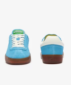 Lacoste Sneakers>Damen-Sneaker Baseshot Aus Veloursleder Blu/Gum Acl