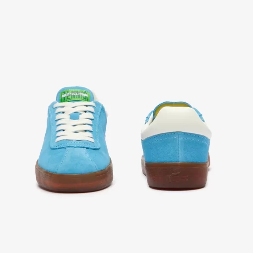 Lacoste Sneakers>Damen-Sneaker Baseshot Aus Veloursleder Blu/Gum Acl