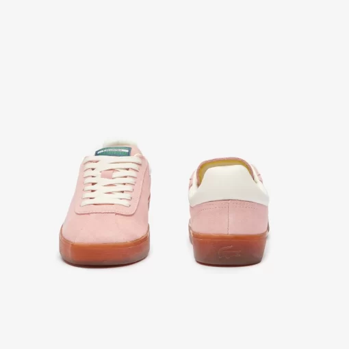 Lacoste Sneakers>Damen-Sneaker Baseshot Aus Veloursleder Pnk/Gum Ajx