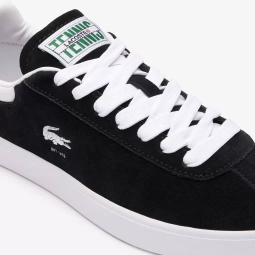 Lacoste Sneakers>Damen-Sneaker Baseshot Aus Veloursleder Black White 312