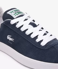 Lacoste Sneakers>Damen-Sneaker Baseshot Aus Veloursleder Marineblau Weis 092