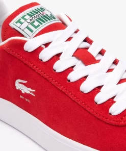 Lacoste Sneakers>Damen-Sneaker Baseshot Aus Veloursleder Red/White 17K