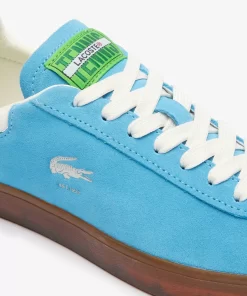 Lacoste Sneakers>Damen-Sneaker Baseshot Aus Veloursleder Blu/Gum Acl