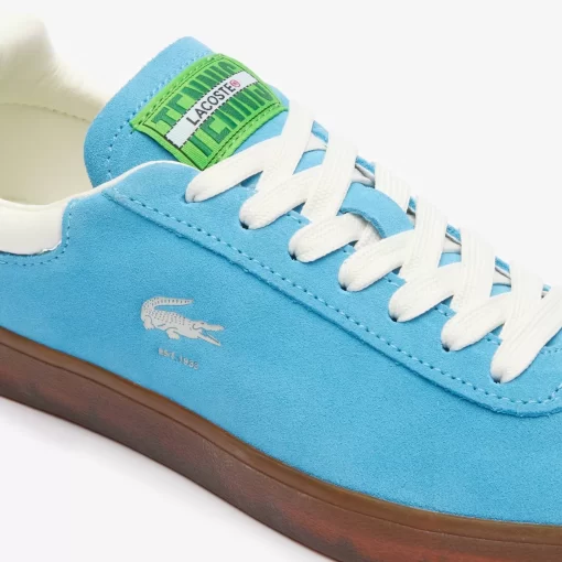 Lacoste Sneakers>Damen-Sneaker Baseshot Aus Veloursleder Blu/Gum Acl