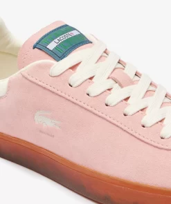 Lacoste Sneakers>Damen-Sneaker Baseshot Aus Veloursleder Pnk/Gum Ajx