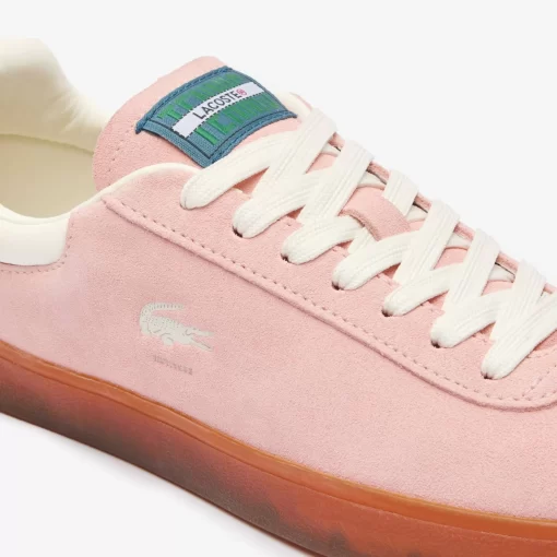 Lacoste Sneakers>Damen-Sneaker Baseshot Aus Veloursleder Pnk/Gum Ajx