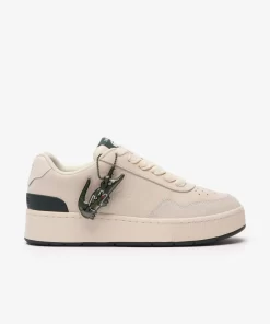 Lacoste Sneakers>Damen-Sneakers Ace Clip Aus Leder Off Wht/Dk Grn 1Y5