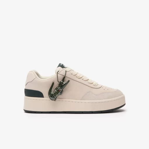 Lacoste Sneakers>Damen-Sneakers Ace Clip Aus Leder Off Wht/Dk Grn 1Y5