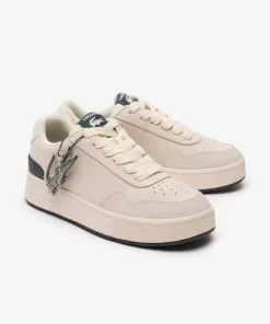 Lacoste Sneakers>Damen-Sneakers Ace Clip Aus Leder Off Wht/Dk Grn 1Y5