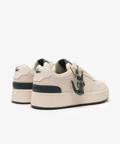 Lacoste Sneakers>Damen-Sneakers Ace Clip Aus Leder Off Wht/Dk Grn 1Y5