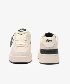 Lacoste Sneakers>Damen-Sneakers Ace Clip Aus Leder Off Wht/Dk Grn 1Y5