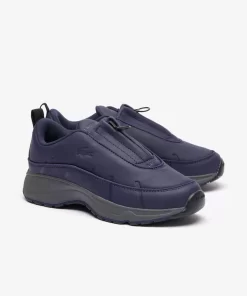 Lacoste Sneakers>Damen-Sneakers Audyssor Zip Og Aus Leder Navy/Dark Grey 8F7