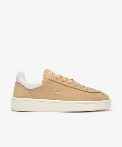 Lacoste Sneakers>Damen-Sneakers Baseshot Aus Premium-Leder Lt Brw/Off Wht Bw7