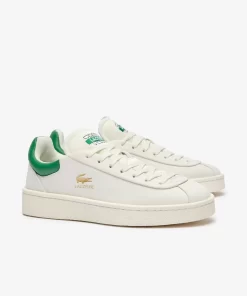 Lacoste Sneakers>Damen-Sneakers Baseshot Aus Premium-Leder White/Green 082