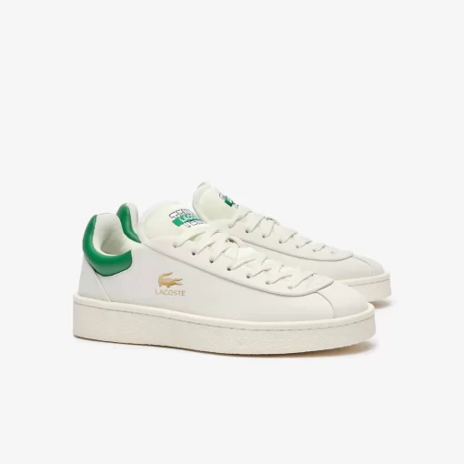 Lacoste Sneakers>Damen-Sneakers Baseshot Aus Premium-Leder White/Green 082