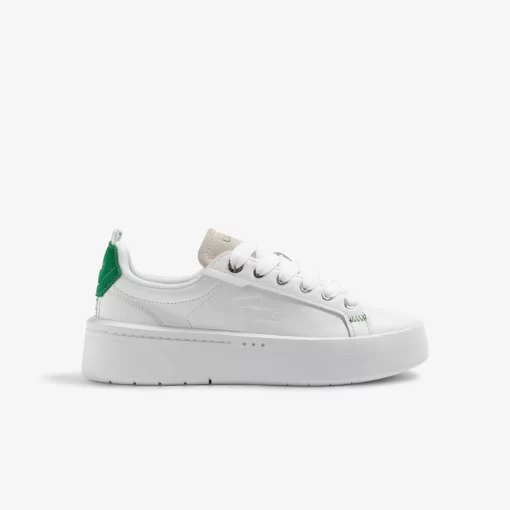 Lacoste Sneakers>Damen-Sneakers Carnaby Platform Aus Leder White/Dark Green 1R5