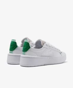 Lacoste Sneakers>Damen-Sneakers Carnaby Platform Aus Leder White/Dark Green 1R5