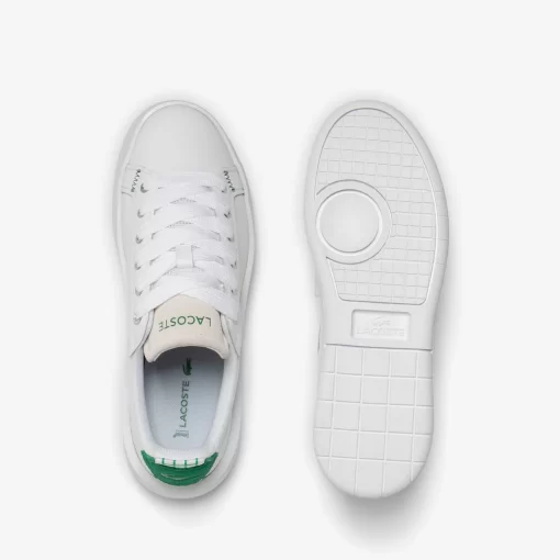 Lacoste Sneakers>Damen-Sneakers Carnaby Platform Aus Leder White/Dark Green 1R5