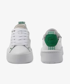 Lacoste Sneakers>Damen-Sneakers Carnaby Platform Aus Leder White/Dark Green 1R5