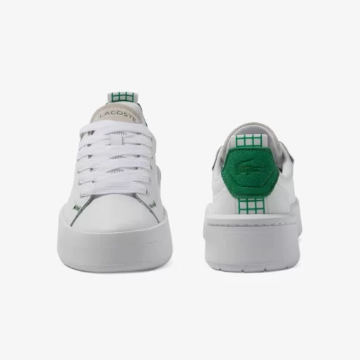 Lacoste Sneakers>Damen-Sneakers Carnaby Platform Aus Leder White/Dark Green 1R5