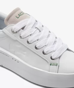 Lacoste Sneakers>Damen-Sneakers Carnaby Platform Aus Leder White/Dark Green 1R5