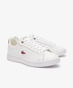 Lacoste Sneakers>Damen-Sneakers Carnaby Pro Aus Leder Wht/Burg 2G1