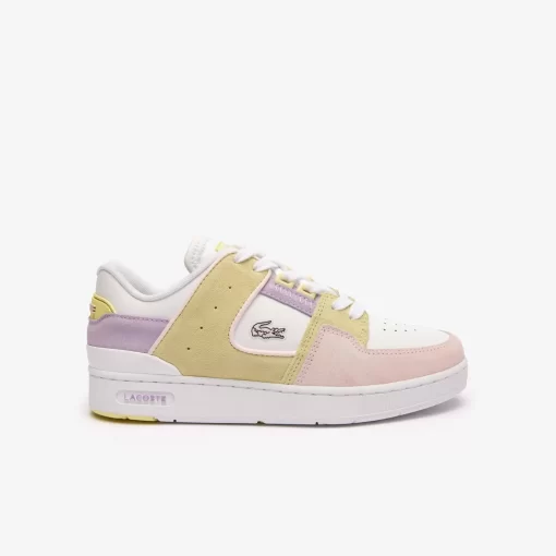 Lacoste Sneakers>Damen-Sneakers Court Cage Aus Leder Pink/White F50