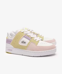 Lacoste Sneakers>Damen-Sneakers Court Cage Aus Leder Pink/White F50