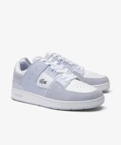 Lacoste Sneakers>Damen-Sneakers Court Cage Aus Leder Lt Blu/Wht 2K7