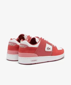 Lacoste Sneakers>Damen-Sneakers Court Cage Aus Leder Dk Pnk/Wht 1T1