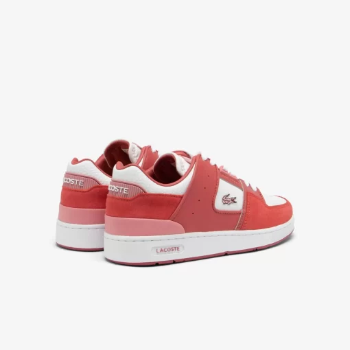 Lacoste Sneakers>Damen-Sneakers Court Cage Aus Leder Dk Pnk/Wht 1T1