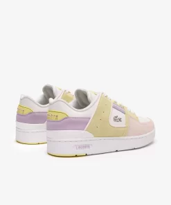 Lacoste Sneakers>Damen-Sneakers Court Cage Aus Leder Pink/White F50