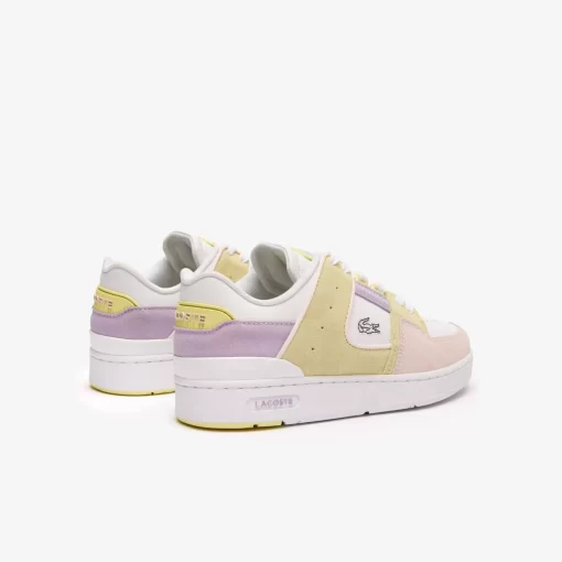 Lacoste Sneakers>Damen-Sneakers Court Cage Aus Leder Pink/White F50