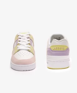 Lacoste Sneakers>Damen-Sneakers Court Cage Aus Leder Pink/White F50