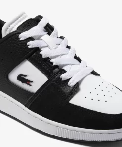 Lacoste Sneakers>Damen-Sneakers Court Cage Aus Leder White/Black 147