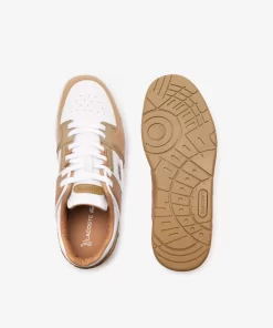 Lacoste Sneakers>Damen-Sneakers Court Cage Aus Leder Und Synthetik White/Brown 385