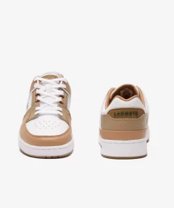 Lacoste Sneakers>Damen-Sneakers Court Cage Aus Leder Und Synthetik White/Brown 385