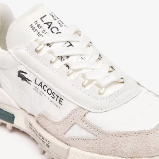 Lacoste Sneakers>Damen-Sneakers Elite Active Aus Textil White/Dark Green 1R5